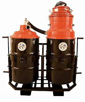 Eurovac 53 -kuuman tuhkan paketti veivikippialustalla Tuhka-, nuohous- ja pelletti-imurit - Finn-aine